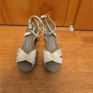 Crocs Wedge Sandals with Ankle Strap